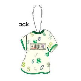 Vegas Slot Machine on $100 Bill T-Shirt Zipper Pull