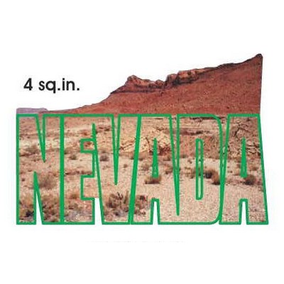 Nevada Desert Magnet w/ Full Magnetic Back (4 Square Inch)