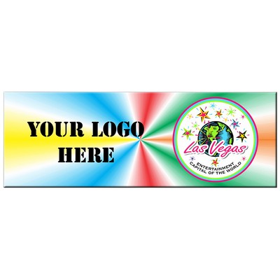 Las Vegas Chip Panoramic Badge w/ Bar Pin (1 5/8"x4 5/8")