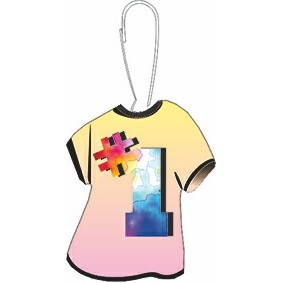 #1 T-Shirt Zipper Pull