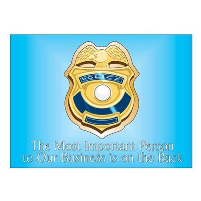 Police Badge Rectangle Photo Hand Mirror (2½"x3½")