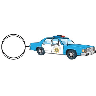 Police Car Executive Key Chain w/Mirrored Back (6 Square Inch)