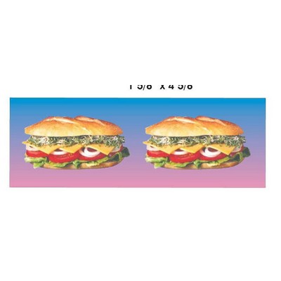 Sub Sandwich Panoramic Metal Photo Magnet