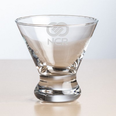 Brisbane Stemless Martini - 8oz - Deep Etch