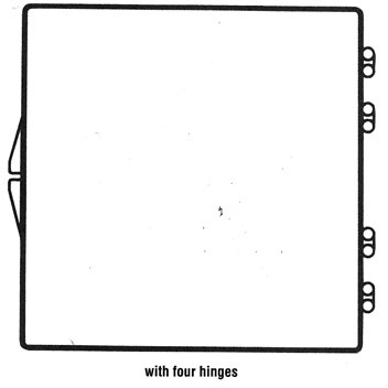 Rigid Clear Hinged Plastic Box (4 9/16"x4 9/16"x1/2")