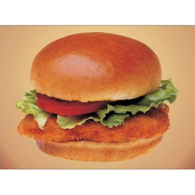 Chicken Sandwich Rectangle Badge w/ Bar Pin (2"x3")
