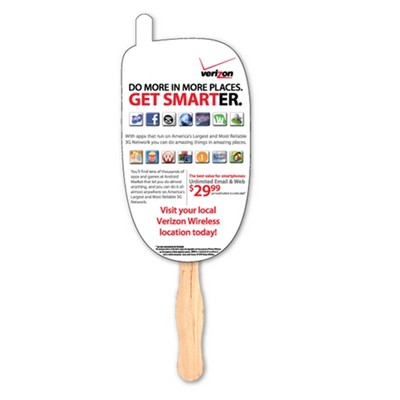 8" Cell Phone Shape Hand Fan w/Handle