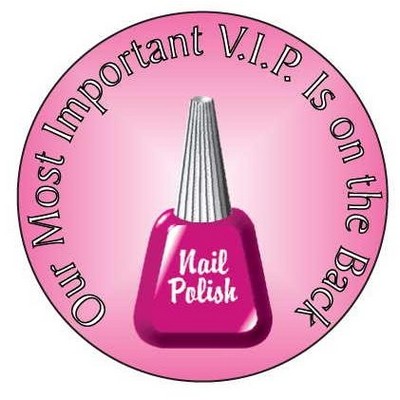 Nail Polish Hand Mirror (2½" Diameter)