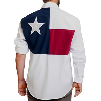 Texas Flag Long Sleeve Fishing Shirt