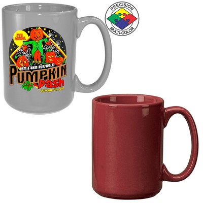 15 Oz. Maroon Red El Grande Mug - Dishwasher Safe - Precision Spot Color