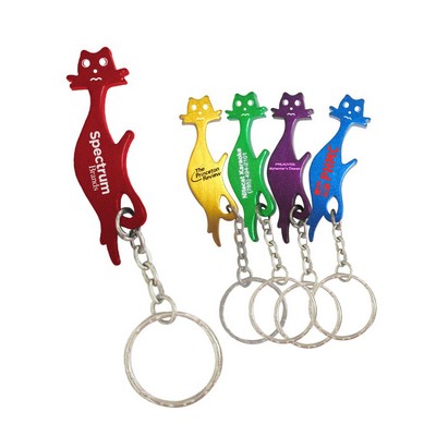 Cat Bottle Opener W/ Key Chain