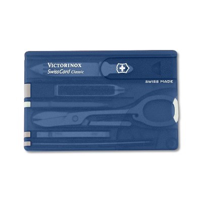 Swisscard® Translucent Sapphire Blue Multi-Tool Translucent