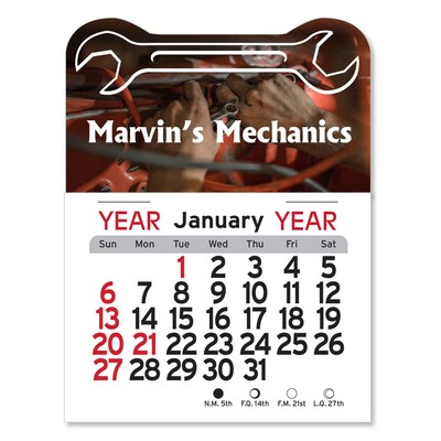 Adhesive Peel-N-Stick® Calendar - Wrench