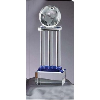 Cool Blue Globe Pillar Award