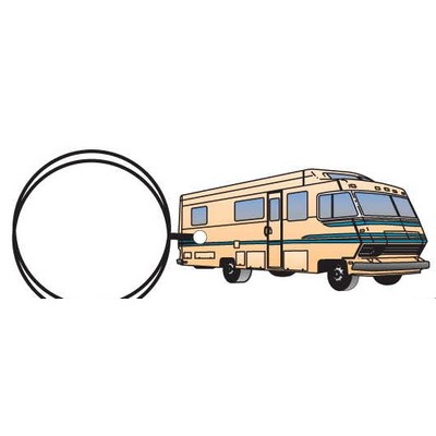 Recreational Vehicle Executive Keychain w/Mirrored Back (10 Square Inch)