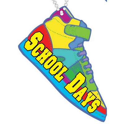 School Days Shoe Promotional Key Chain w/ Black Back (10 Square Inch)