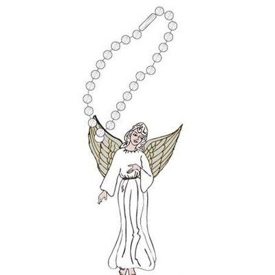 Angel Promotional Key Chain w/ Black Back (10 Square Inch)