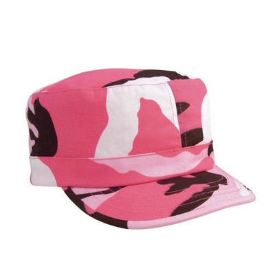 Women's Pink Camouflage Fatigue Cap