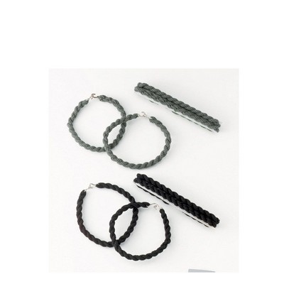 Foliage Green Elastic Blousing Garters