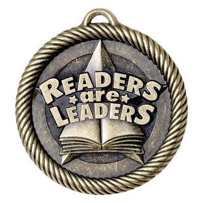 Medals, "Readers are Leaders" Reading - 2" Value Medals