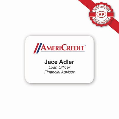 Laminated Name Badge Full Color (2"x2.875") Rectangle - No personalization included