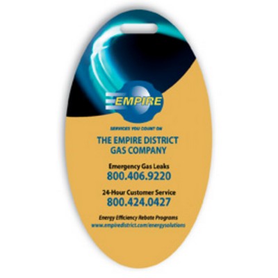 USA Made Laminated Event Tag (2"x3.5") Oval