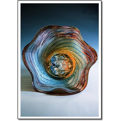 Galaxy Art Glass Bowl w/o Marble Base (6.5"x3.5")
