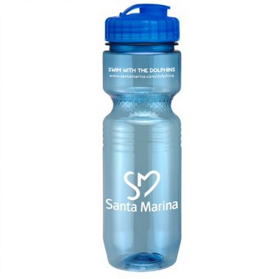 26 Oz Translucent Jogger Bottle w/ Flip Top Lid