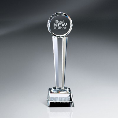 Faceted Crystal Circle-Topped Tower