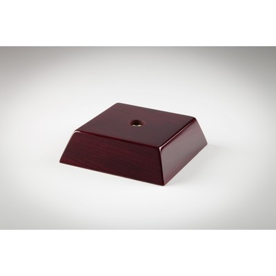 Dark Rosewood Square LED Base (3 1/2 x 3 1/2 x 1 3/8")