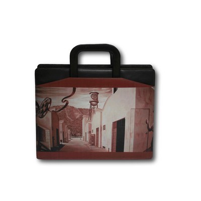 Document Briefcase w/ Retractable Handles (4-Color)