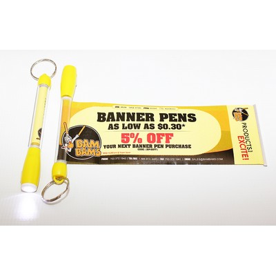 Banner Keychain Light Up Torch