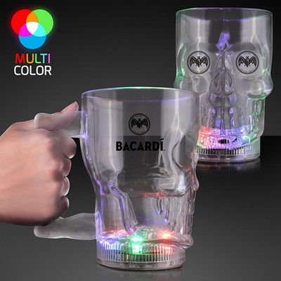 20 oz. Flashing LED Big Skull Mug - PRINTED