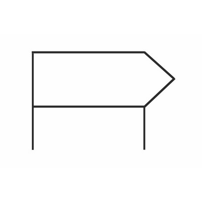 Angle Iron Arrow Shaped Real Estate Frame