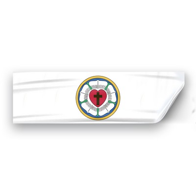 Lutheran Window Decals 3x10 Inch