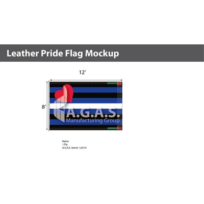 Leather Pride Deluxe Flag 8'X12'