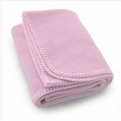 Fleece Baby Blanket - Pink (30"x40")