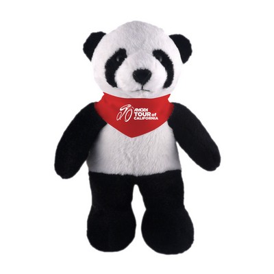 Soft Plush Stuffed Panda with Bandana