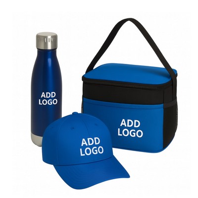 Branded Cooler Bag Gift Set w/Bottle & Cap