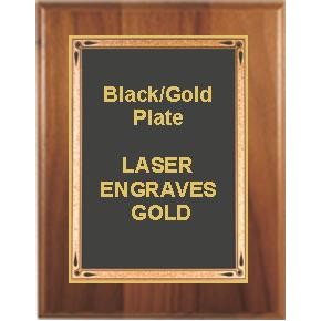 Cherry Plaque 10-1/2" x 13" - Black/Gold 8-1/2" x 11" Teardrop Plate