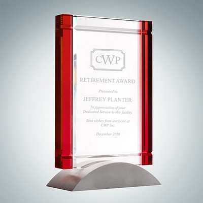 Classic Red Deco Award (Aluminum Base)