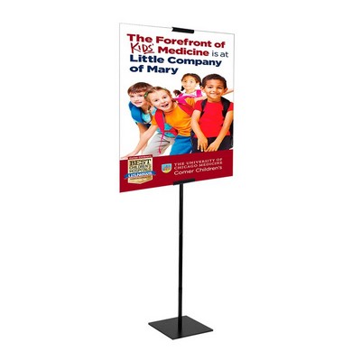 Economy Banner Stand Kit Single Sided Polyester Blend Fabric (23" x 36")