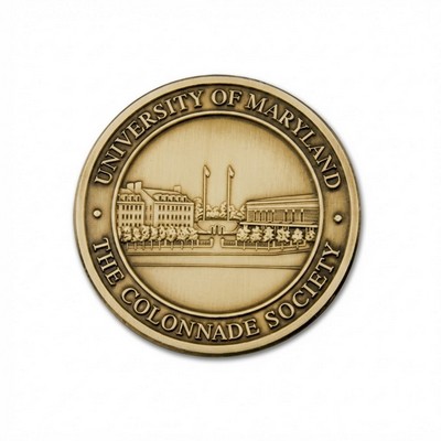Die Struck Solid Brass Coin (1.75"x0.125")