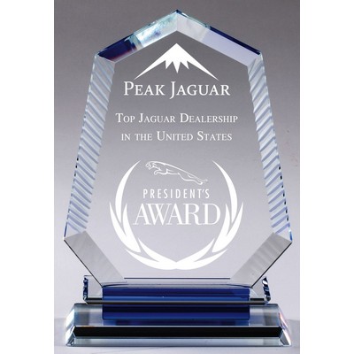 Cougar Peak Optic Crystal Award (5½"x 8")
