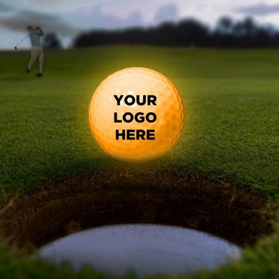 Yellow Night Flyer Golf Ball