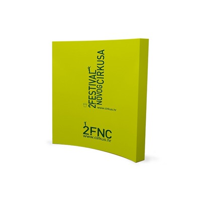8' Curved Fabric Pop-Up Display - 24 Hr Service