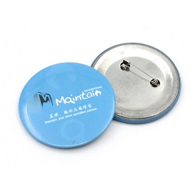 Round Tin Lapel Pin