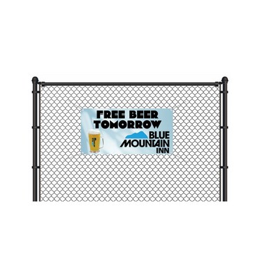 Single-Sided Fence/Backdrop Banner - 2' high