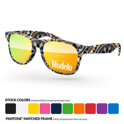 Full-Color Sublimation Retro Mirror Sunglasses