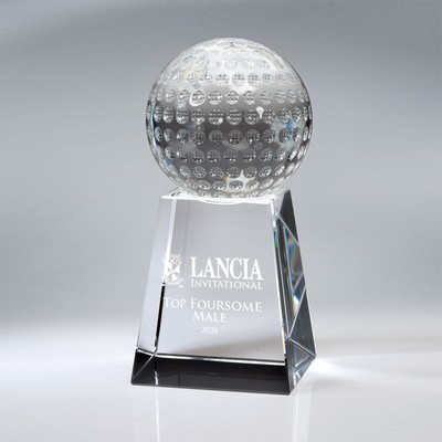 Optic Crystal Golf Ball on Tall Base Unattached (4 1/2"x8"x4 1/2")